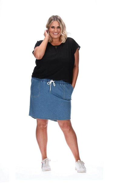 Buy Blake Light Denim Skirt by Stella Royal online Augustine