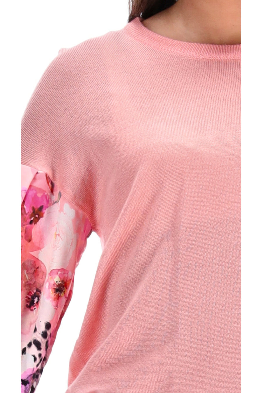 Knit Top Long Sleeve Light Pink