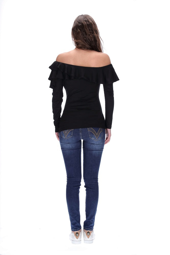 Black Frill Top 