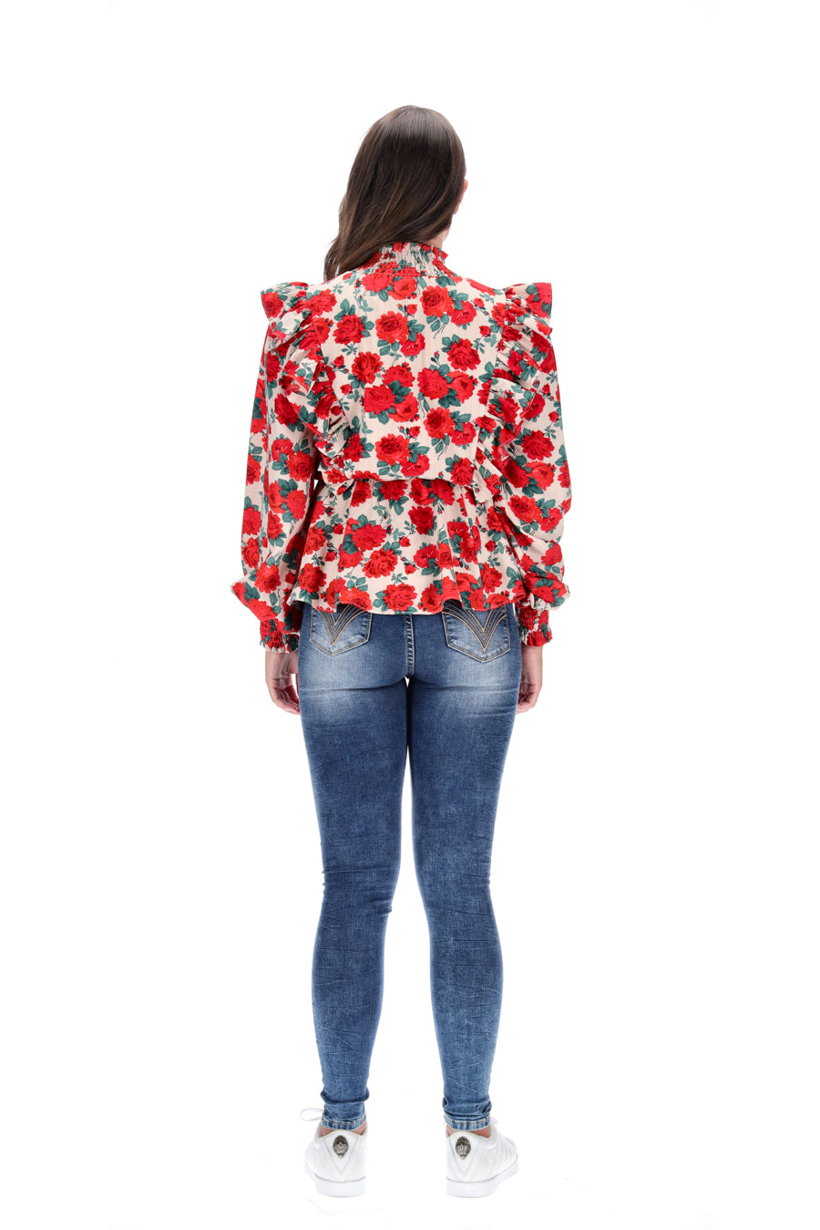 red flower top