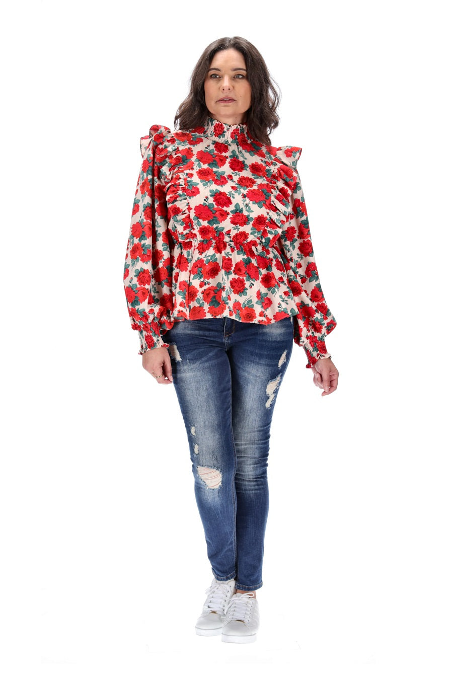 red flower top