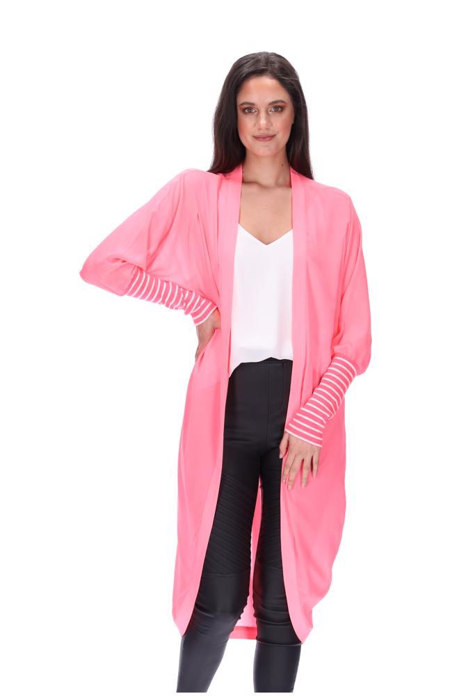 Fluro Pink Kimono Long