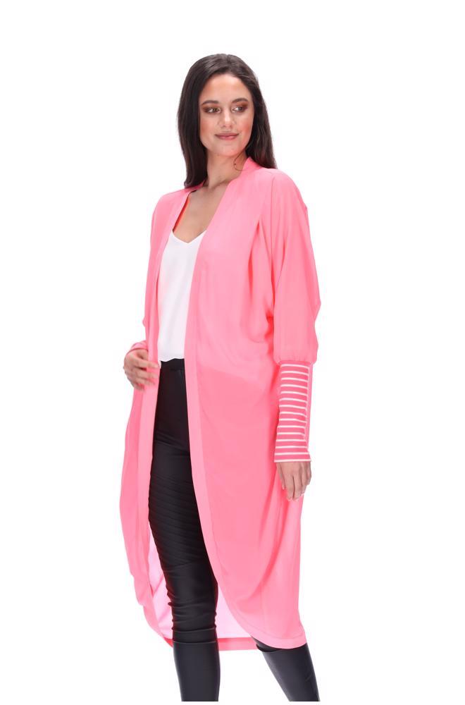 Fluro Pink Kimono Long