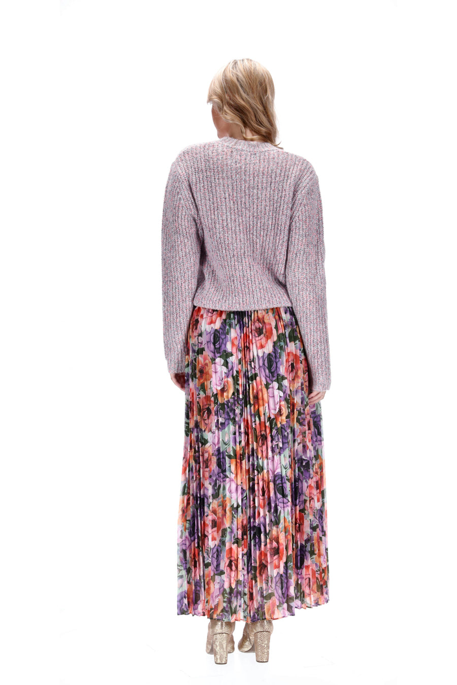 Pleated Maxi Skirt