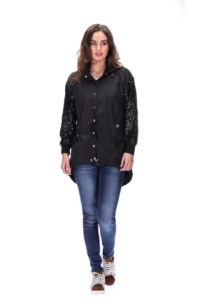 Sequin Jacket Black