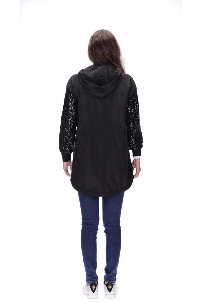 Sequin Jacket Black