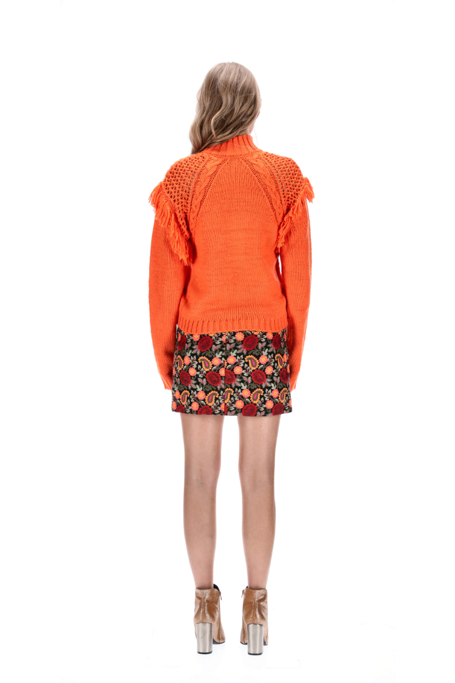 knit top orange