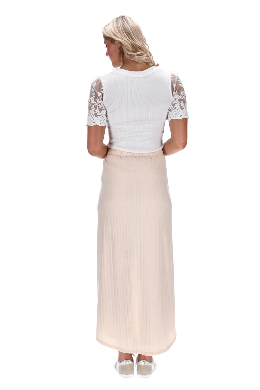 Cream  Maxi Skirt