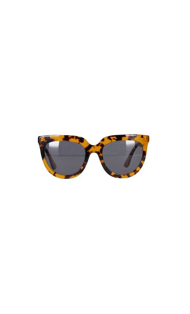 overized cat eye sunglasses in brown tortoise 