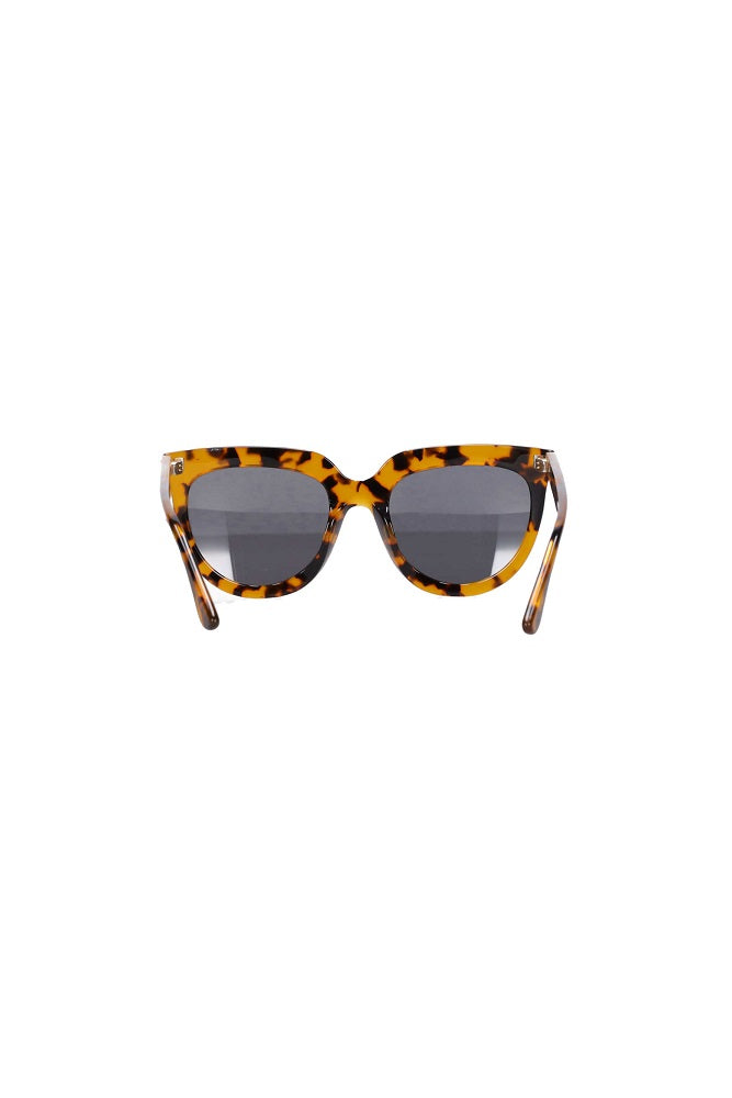 overized cat eye sunglasses in brown tortoise 