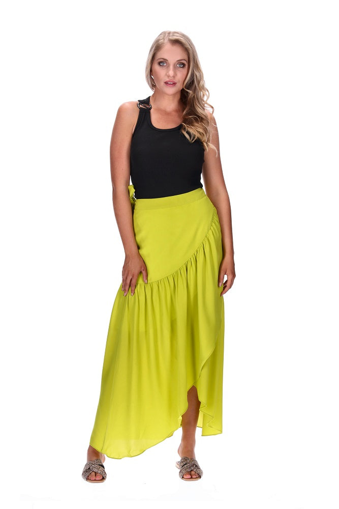 Wrap Skirt Lime