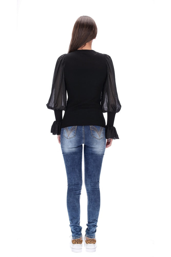 Black Long Sleeve Top