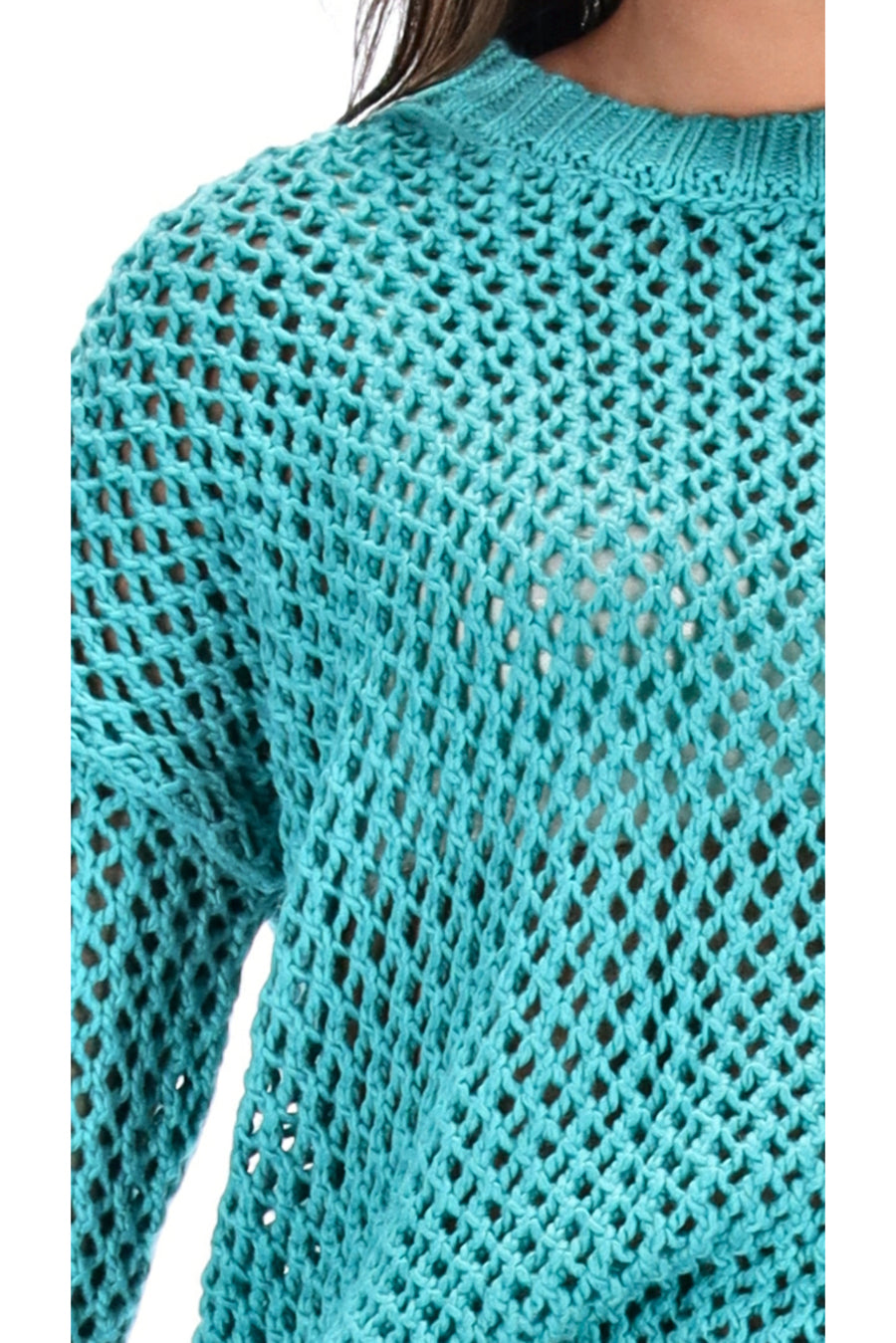 Knit Top Sweater Teal