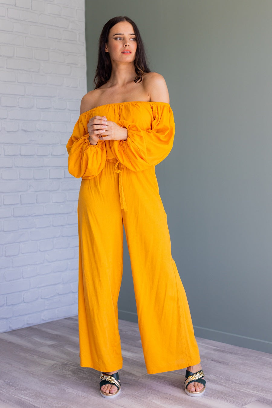 Wide Leg Pant Orange